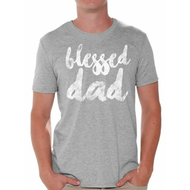 Awkward Styles Blessed Daddy Shirt Cute Gifts for the Best Dad Blessed Dad Best Father`s Day Gift Best Father T Shirt Father`s Day Men Shirt Tshirt for Dad Father`s Day Gifts Ideas