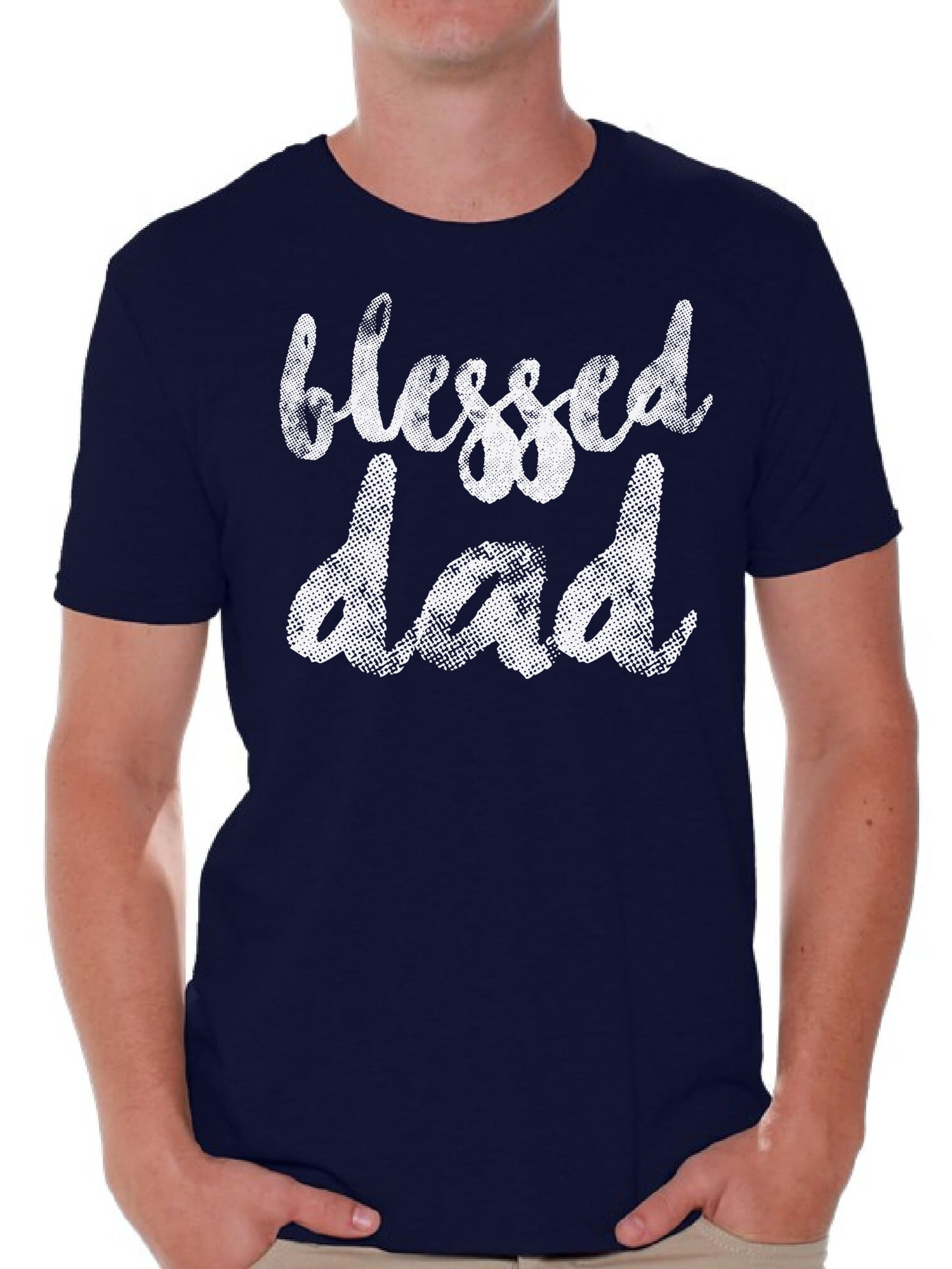 Awkward Styles Blessed Daddy Shirt Cute Gifts for the Best Dad Blessed Dad Best Father`s Day Gift Best Father T Shirt Father`s Day Men Shirt Tshirt for Dad Father`s Day Gifts Ideas - image 1 of 4