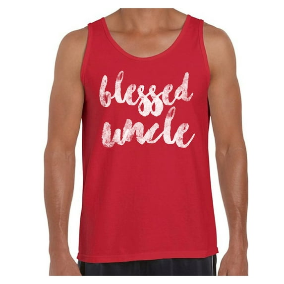 Awkward Styles Blessed Uncle Shirts Best Father`s Day Gift Gifts for Best Dad Blessed Uncle Tshirt Best Uncle Gift Tshirt for Dad Dad Gifts Father`s Day Men Tank Top Father`s Blessed Uncle Tank Top