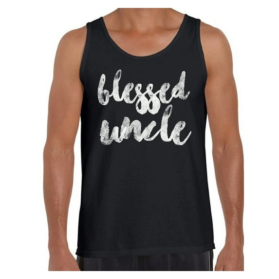 Awkward Styles Blessed Uncle Shirts Best Father`s Day Gift Gifts for Best Dad Blessed Uncle Tshirt Best Uncle Gift Tshirt for Dad Dad Gifts Father`s Day Men Tank Top Father`s Blessed Uncle Tank Top