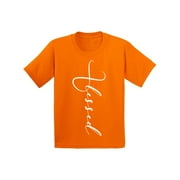 Awkward Styles Blessed Youth Shirt Blessed Shirt for Kids Christian T Shirt for Boy Christian Shirts for Girls Blessed T-Shirt for Children Christian Gifts for Little One Blessed Clothing for Children