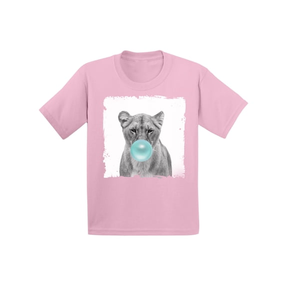 Awkward Styles Blue Bubble Shirt Lion Infant Tshirt Cute Gifts for Children Lion Clothing Lovely Lion T Shirt Lion Lovers Funny Gifts for Kids Cute Infant Shirt Lion Shirt Animals Prints Kids T Shirt