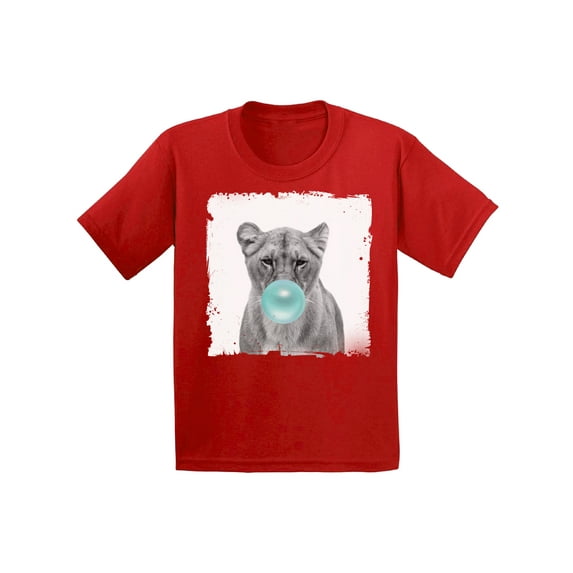 Awkward Styles Blue Bubble Shirt Lion Infant Tshirt Cute Gifts for Children Lion Clothing Lovely Lion T Shirt Lion Lovers Funny Gifts for Kids Cute Infant Shirt Lion Shirt Animals Prints Kids T Shirt