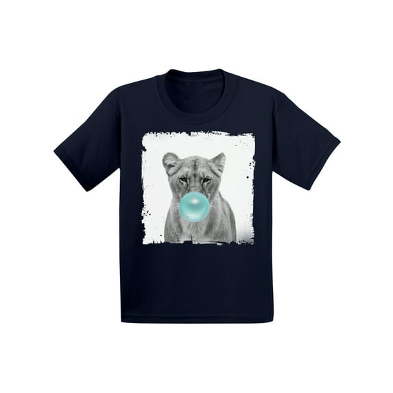 Awkward Styles Blue Bubble Shirt Lion Infant Tshirt Cute Gifts for Children Lion Clothing Lovely Lion T Shirt Lion Lovers Funny Gifts for Kids Cute Infant Shirt Lion Shirt Animals Prints Kids T Shirt