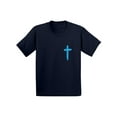 thumbnail image 1 of Awkward Styles Blue Cross Toddler Shirt Jesus Shirt for Kids Shirt for Boys Christian Cross Shirts for Girls Jesus T-Shirt for Children Christian Gifts Christ Clothes Cross T-Shirt for Toddlers, 1 of 4