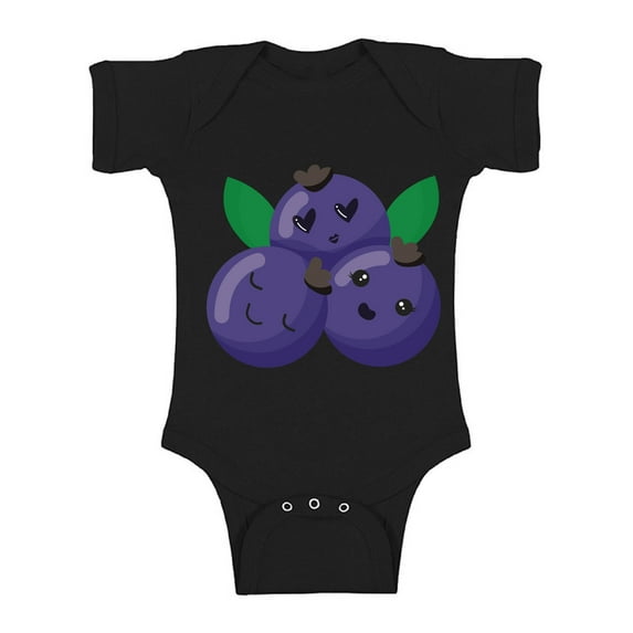 Awkward Styles Blueberry Baby Bodysuit Short Sleeve for Girls Blueberry Baby Clothes Romper for Boys Blueberry Outfit Fruits One Piece Top Berry Romper for Newborn Baby Items Cute Fruits Bodysuit