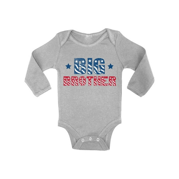 Awkward Styles Bodysuit for Little One Patriotic Baby Clothing for Boys Big Brother One Piece Outfit Big Brother One Piece Top Lovely Big Brother Baby Bodysuit Long Sleeve Birthday Gifts for Baby Boys