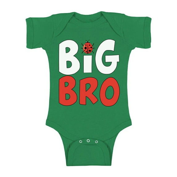 Awkward Styles Bodysuit Short Sleeve Ladybug Baby Items for Boys Big Brother Outfit Ladybug Clothing Pregnancy Announcement Romper for Newborn Baby Big Bro One Piece Ladybug Clothes Collection