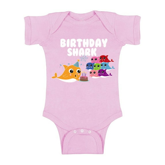 Awkward Styles Bodysuit Short Sleeve Shark Birthday Party Shark Outfit for Romper for Newborn Baby Baby Girl Clothes Shark Themed B Day Party Gifts Baby Boy Clothing Shark Gifts