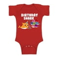 thumbnail image 1 of Awkward Styles Bodysuit Short Sleeve Shark Birthday Party Shark Outfit for Romper for Newborn Baby Baby Girl Clothes Shark Themed B Day Party Gifts Baby Boy Clothing Shark Gifts, 1 of 4