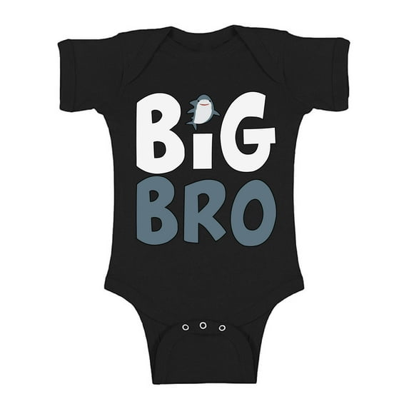 Awkward Styles Bodysuit Short Sleeve Shark Romper Baby Items for Boys Big Brother Outfit Shark Clothing Pregnancy Announcement Romper for Newborn Baby Big Bro One Piece Top Shark Clothes Collection