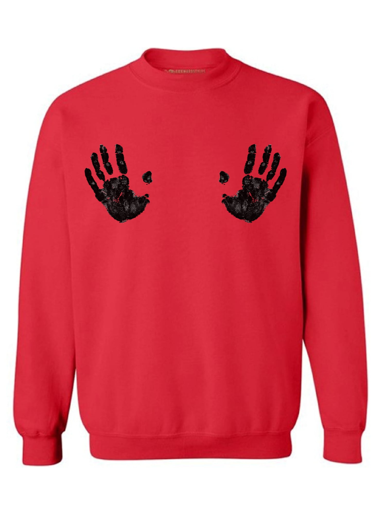 Awkward Styles Boobs Crewneck Sweater Hands Sweatshirts - Walmart.com