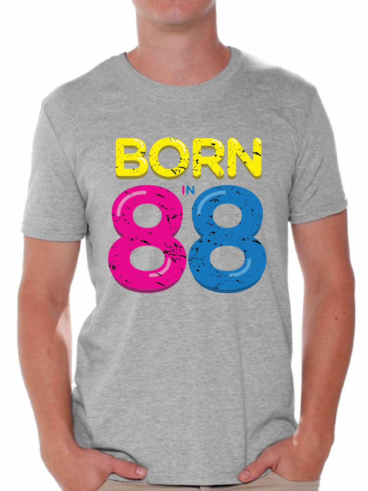 Awkward Styles Born In 88 Tshirt 30th Birthday Party Outfit for Men Funny Thirty Shirts Mens 30th Tshirt B-Day Party for Men 88 Shirt Born in 1988 Funny Birthday Shirts for Men 30th Birthday Shirt - image 1 of 4