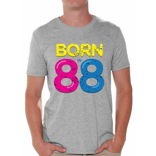 Awkward Styles Born In 88 Tshirt 30th Birthday Party Outfit for Men Funny Thirty Shirts Mens 30th Tshirt B-Day Party for Men 88 Shirt Born in 1988 Funny Birthday Shirts for Men 30th Birthday Shirt