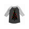 thumbnail image 1 of Awkward Styles Boys Girls Christmas T-Shirt Cat Xmas Tree Raglan Shirt Kids, 1 of 4
