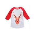 thumbnail image 1 of Awkward Styles Boys Girls Christmas T-Shirt Pink Xmas Deer Raglan Shirt Kids, 1 of 4
