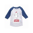 thumbnail image 1 of Awkward Styles Boys Girls Christmas T-Shirt Shark Xmas Pattern Raglan Shirt Kids, 1 of 4