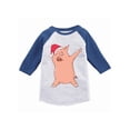 thumbnail image 1 of Awkward Styles Boys Girls Christmas T-Shirt Xmas Pig Dance Raglan Shirt Kids, 1 of 4