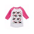 thumbnail image 1 of Awkward Styles Boys Girls Xmas T-Shirt Dogs Christmas Pattern Toddler Raglan Shirt, 1 of 4