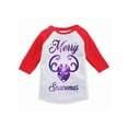 thumbnail image 1 of Awkward Styles Boys Girls Xmas T-Shirt Merry Spacemas Christmas Toddler Raglan Shirt, 1 of 4
