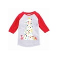 thumbnail image 1 of Awkward Styles Boys Girls Xmas T-Shirt Rabbit Christmas Tree Toddler Raglan Shirt, 1 of 4