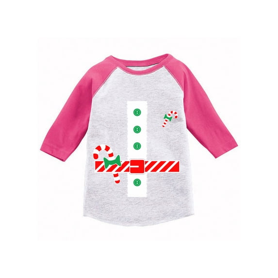 Awkward Styles Boys Girls Xmas T-Shirt Santa Claus Christmas Sweets Toddler Raglan Shirt