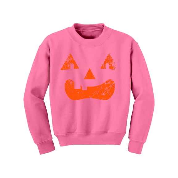 Awkward Styles Boys Halloween Youth Sweatshirt Orange Jack-O'-Lantern Crewneck Tops for Kids Girls