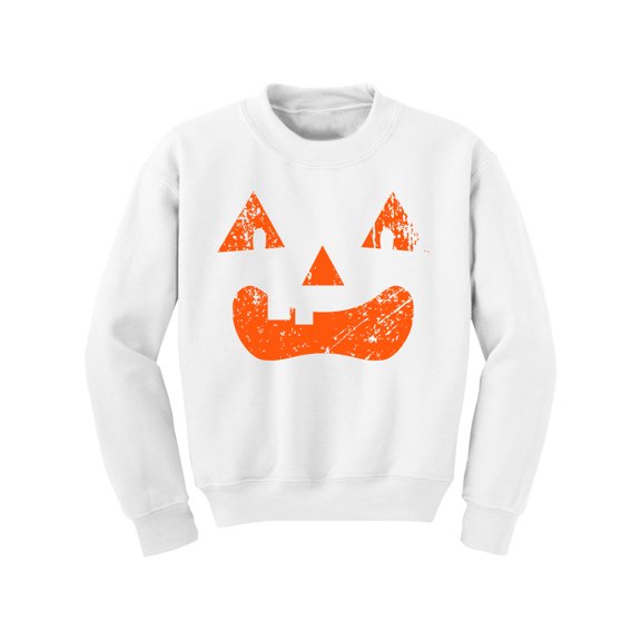 Awkward Styles Boys Halloween Youth Sweatshirt Orange Jack-O'-Lantern Crewneck Tops for Kids Girls