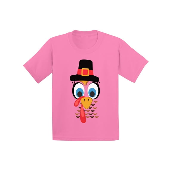 Awkward Styles Boys Thanksgiving Shirts Kids Turkey Face T-shirt