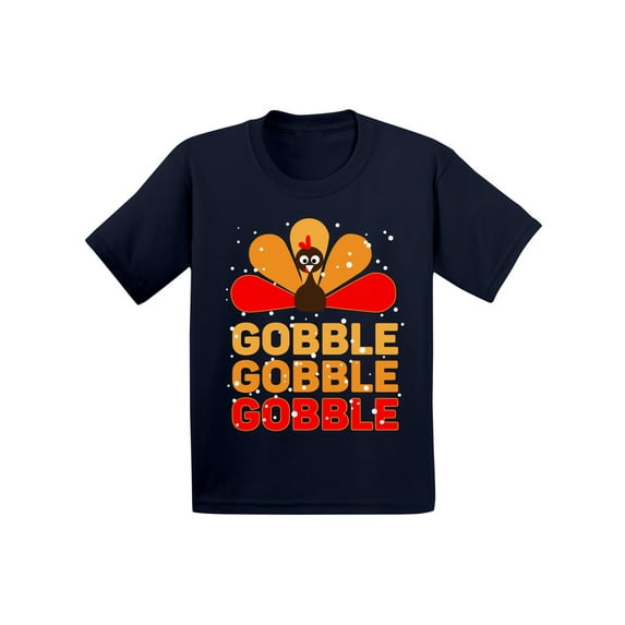 Awkward Styles Boys Thanksgiving Shirts Toddler Gobble Gobble T-shirt
