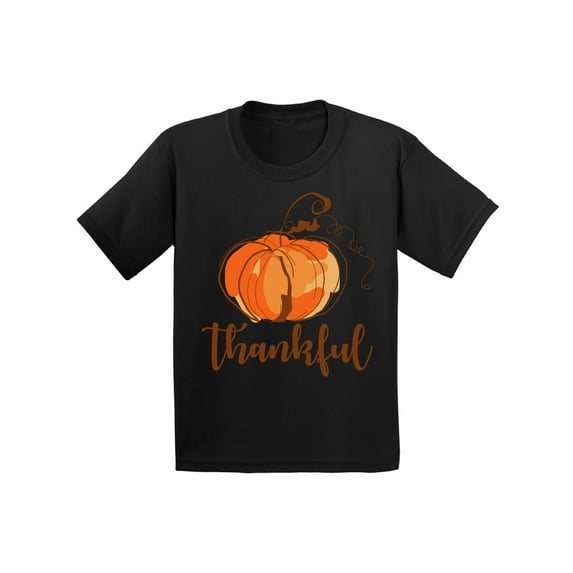 Awkward Styles Boys Thanksgiving Shirts Toddler Thankful T-shirt