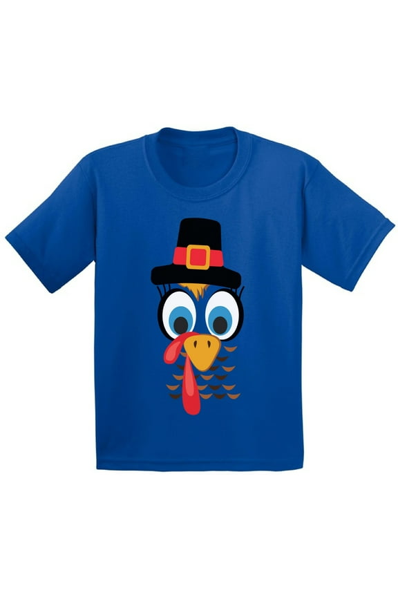 Boys Turkey Shirt Infant Thanksgiving Turkey Face T-shirt