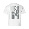 thumbnail image 1 of Awkward Styles Brain Cancer Awareness T-Shirt Grey Flag Kids T Shirts Back Print, 1 of 4