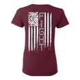 thumbnail image 1 of Awkward Styles Brain Cancer Awareness T-Shirt Grey Ribbon Flag T Shirts for Women Back Print, 1 of 4