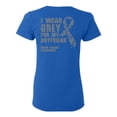thumbnail image 1 of Awkward Styles Brain Cancer Awareness T-Shirt I Wear Grey For My Boyfriend T Shirts for Women Back Print, 1 of 4
