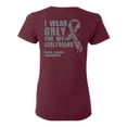 thumbnail image 1 of Awkward Styles Brain Cancer Awareness T-Shirt I Wear Grey For My Girlfriend T Shirts for Women Back Print, 1 of 4