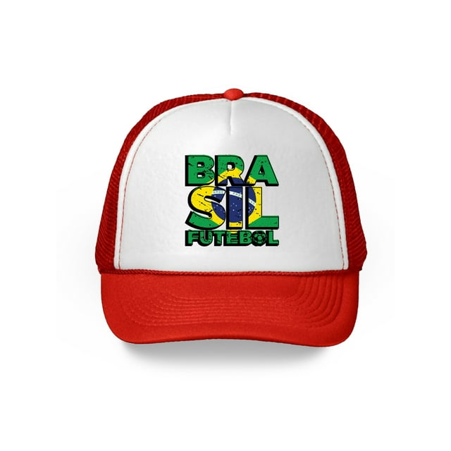 Awkward Styles Brasil Futebol Hat Brazil Trucker Hats for Men and Women Hat Gifts from Brazil Brazilian Soccer Cap Brazilian Hats Unisex Brazil Snapback Hat Brazil 2018 Trucker Hats Brazil Soccer Hat
