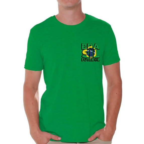 Awkward Styles Brasil Futebol Shirt for Men Brazilian Soccer Tshirt Brazil Shirts for Men Brazil 2018 Tshirt Brazilian Soccer 2018 Brazil Gifts for Men Gifts from Brazil Brazilian Flag Tshirt