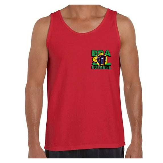 Awkward Styles Brasil Futebol Tank Top for Men Brazilian Soccer Tank Top Brazil Gifts for Him Brazil Soccer 2018 Muscle Shirts Brazil Tanks for Men Men's Brazilian Tank Top Gifts from Brazil