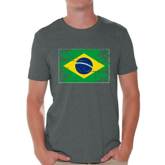 Awkward Styles Brazil Flag Shirt for Men Brazilian Soccer 2018 Tshirt Gifts from Brazil Flag of Brazil Brazilian Men Brazil Shirts for Men Brazil 2018 Tshirt Brazilian Gifts for Him Brazilian Flag