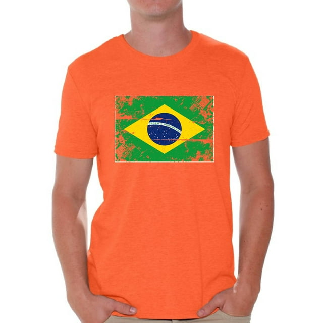 Awkward Styles Brazil Flag Shirt for Men Brazilian Soccer 2018 Tshirt Gifts from Brazil Flag of Brazil Brazilian Men Brazil Shirts for Men Brazil 2018 Tshirt Brazilian Gifts for Him Brazilian Flag