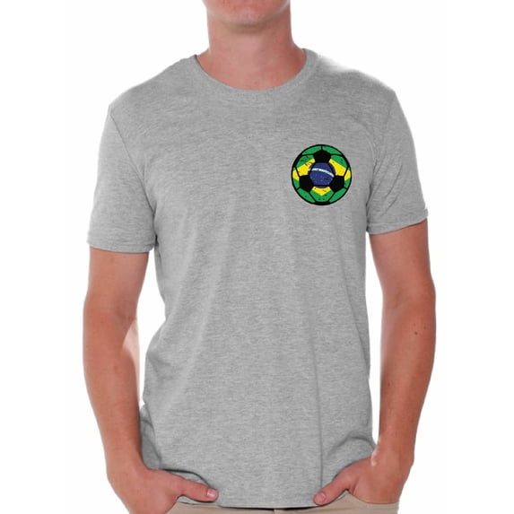 Awkward Styles Brazil Tshirt for Men Brazilian Soccer Shirts Gifts from Brazil