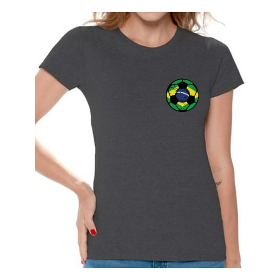 Awkward Styles Brazil Tshirt for Women Brazilian Soccer Shirts Gifts from Brazil