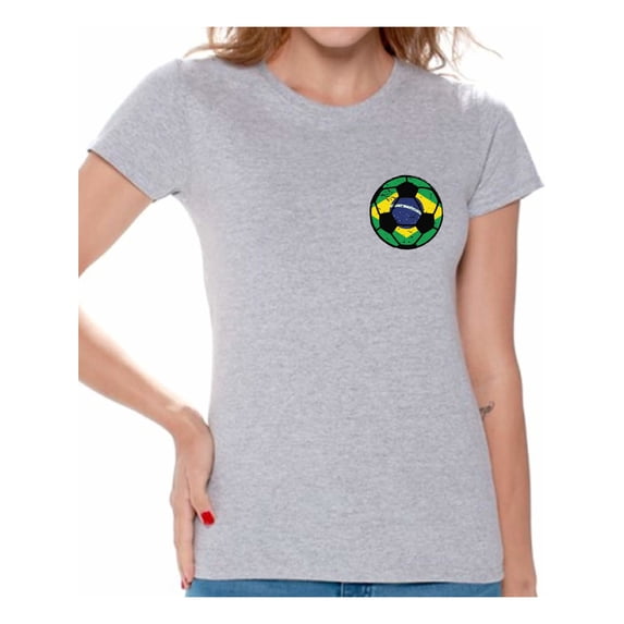 Awkward Styles Brazil Tshirt for Women Brazilian Soccer Shirts Gifts from Brazil