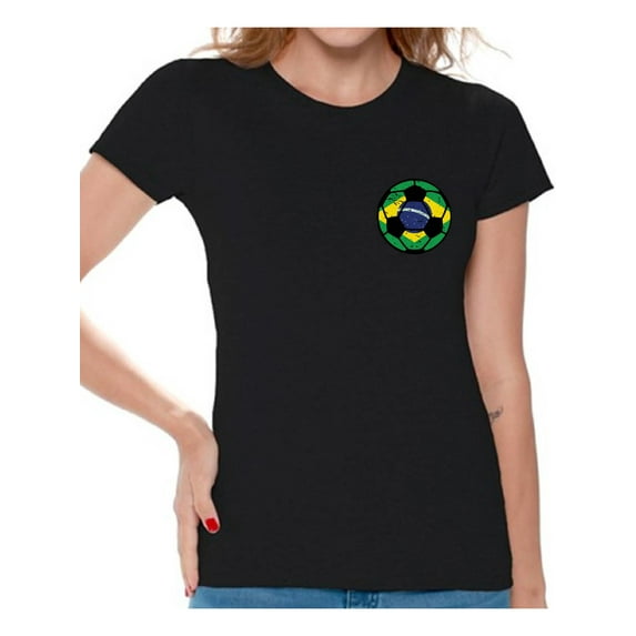 Awkward Styles Brazil Tshirt for Women Brazilian Soccer Shirts Gifts from Brazil
