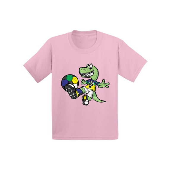 Awkward Styles Brazilian Soccer Infant Shirt Brazil Football Shirt Dinosaur Gift