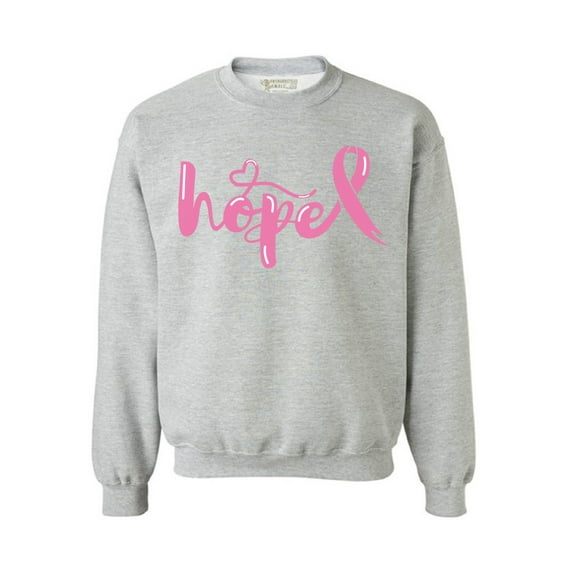 Awkward Styles Breast Cancer Awareness Crewneck Sweater Hope Pink Ribbon Sweatshirts