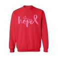thumbnail image 1 of Awkward Styles Breast Cancer Awareness Crewneck Sweater Hope Pink Ribbon Sweatshirts, 1 of 5