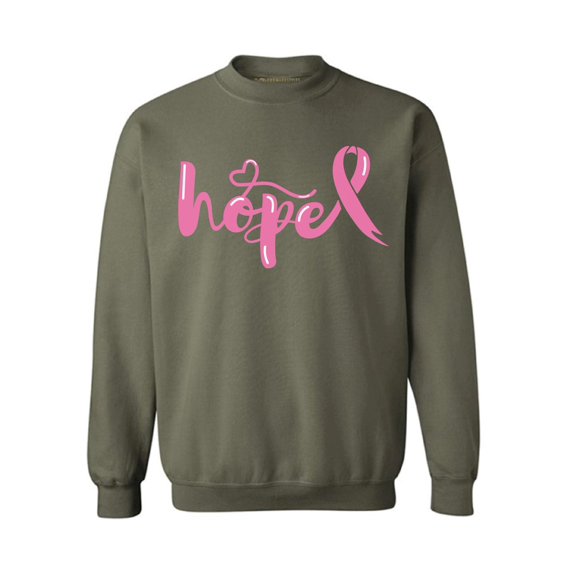 Awkward Styles Breast Cancer Awareness Crewneck Sweater Hope Pink Ribbon Sweatshirts