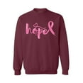 thumbnail image 1 of Awkward Styles Breast Cancer Awareness Crewneck Sweater Hope Pink Ribbon Sweatshirts, 1 of 5
